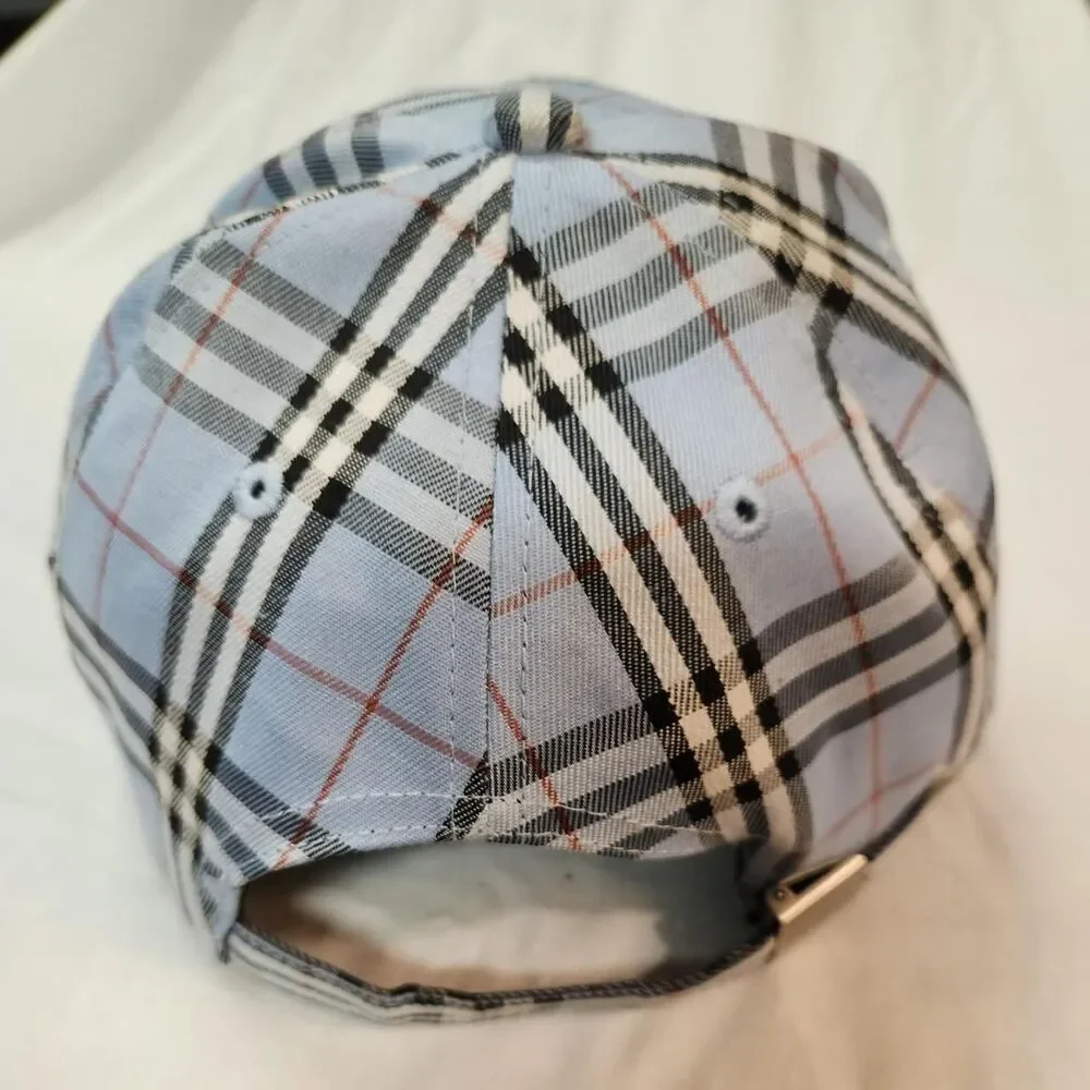 Burberry Light Blue Nova Check Baseball Cap